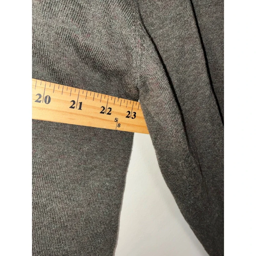 Strellson V-Neck Sweater Mens XXL Grey Cotton Wool Cashmere Slim Fit Thierry-V